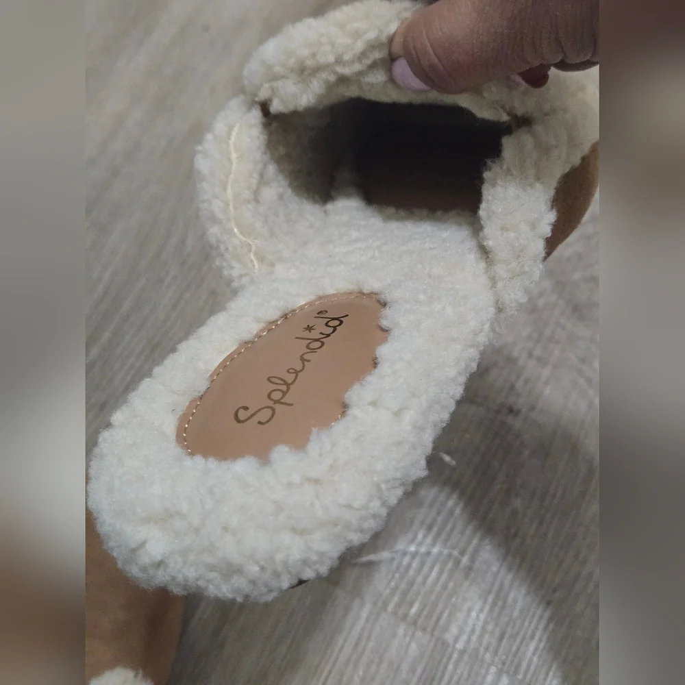 Splendid Liza Sherpa Mule in Caramel Msrp $109 - Picture 6 of 9